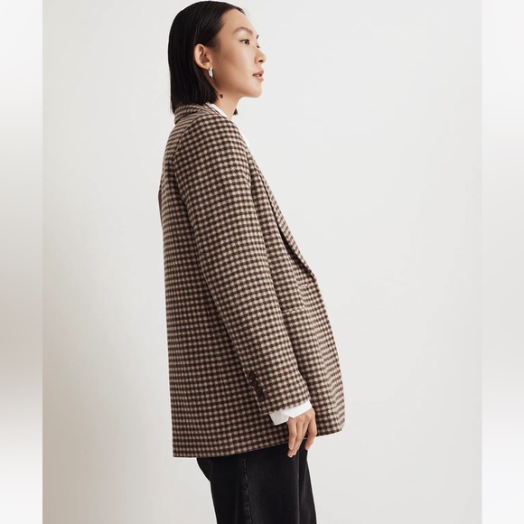 Madewell The Larsen Blazer in Mixed Plaid - Picture 2 of 6